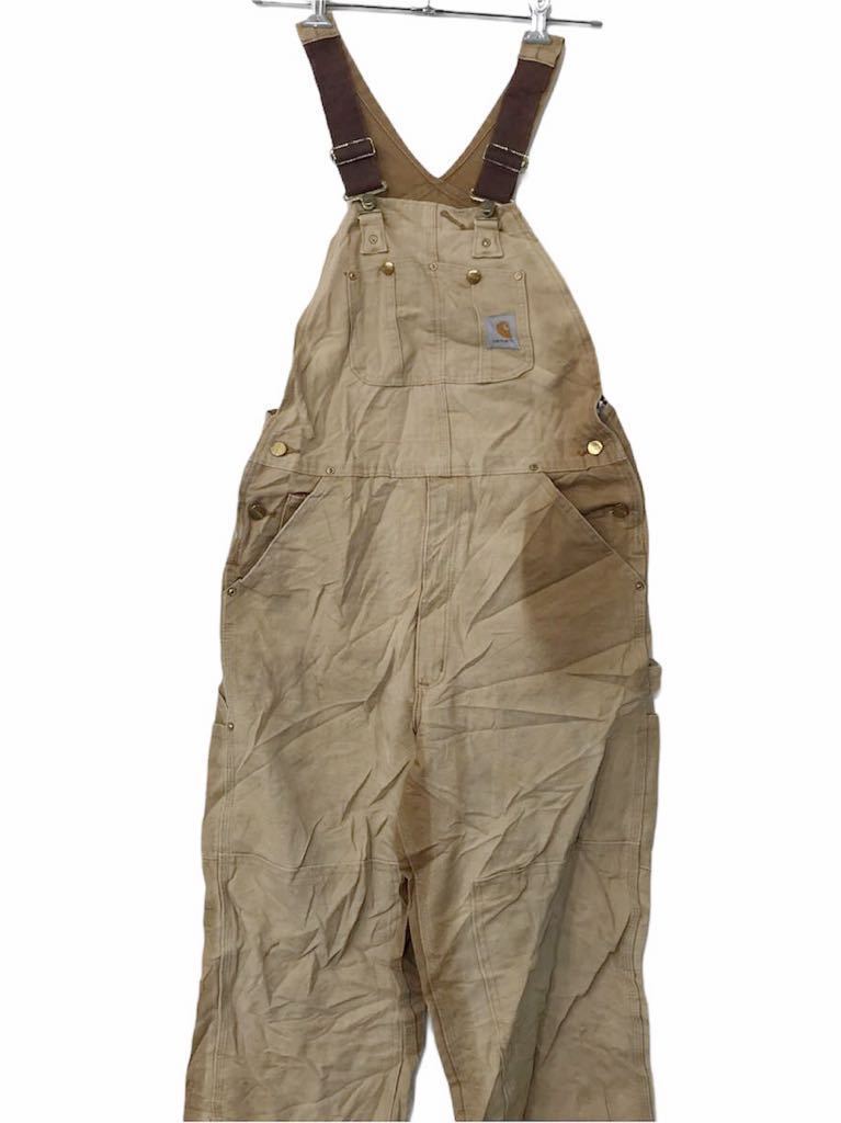 carhartt ダック オーバーオール W34 カーハート ワークウェア BRN