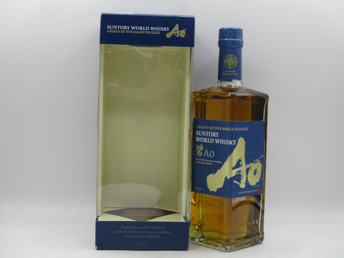 【同梱OK商品】SUNTORY WORLD WHISKY AO サントリー ワールド ウイスキー 碧 国産 700ml 43% 箱入 未開栓 古酒 X29081 Ao サントリー 700ml Cases and Please