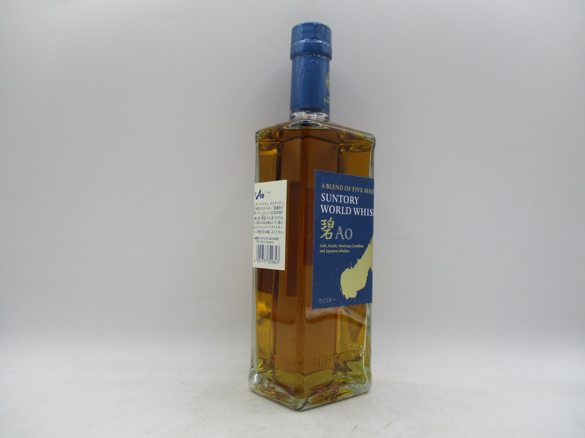 【同梱OK商品】SUNTORY WORLD WHISKY AO サントリー ワールド ウイスキー 碧 国産 700ml 43% 箱入 未開栓 古酒 X29081 Ao サントリー 700ml Cases and Please