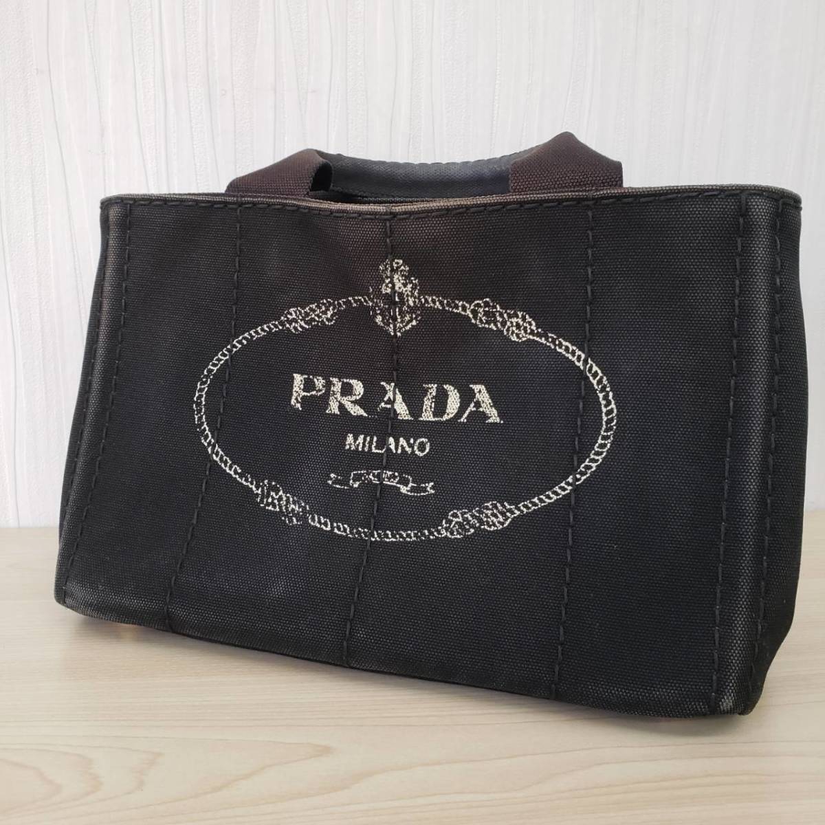 【M267】PRADA プラダ カナパ トート バッグ bag 黒 ブラック ブランド 中古 ハンドバッグ レディース カナパ PRADA プラダ M バッグPRADA L