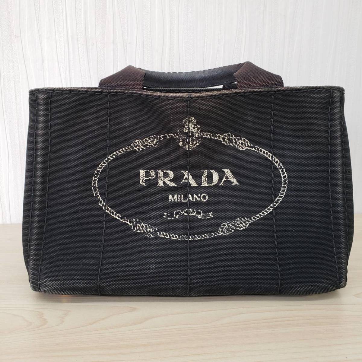 【M267】PRADA プラダ カナパ トート バッグ bag 黒 ブラック ブランド 中古 ハンドバッグ レディース カナパ PRADA プラダ M バッグPRADA L
