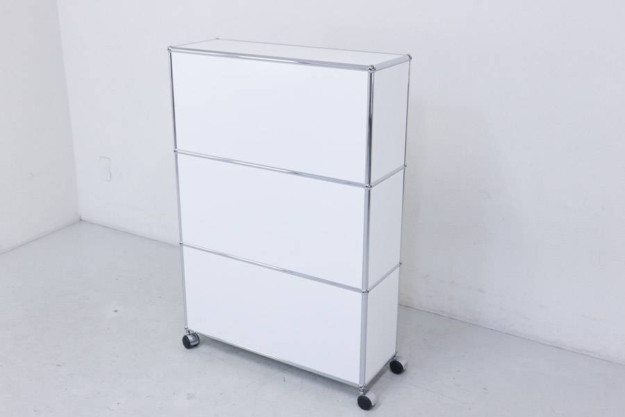 ☆展示美品 希少薄型タイプ☆USMハラー☆キャスター付きオープン 