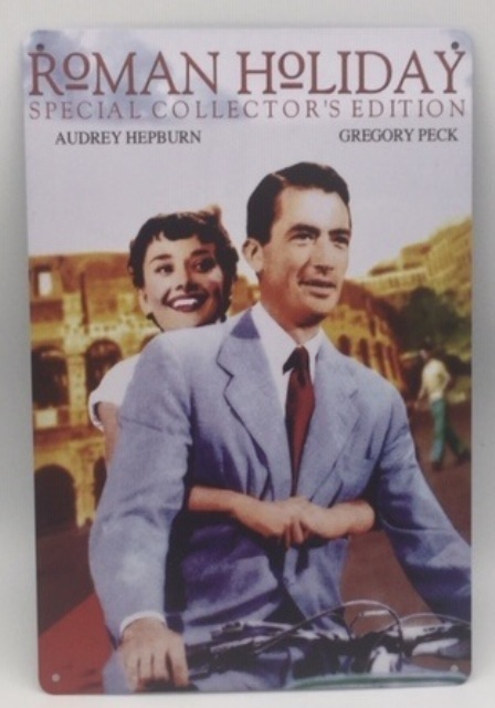 ローマの休日 ポスター 金属製 メタルサインプレート 映画 ベスパ オードリーヘップバーン Vespa Piaggio ピアッジオ モッズ ピアジオ 売買されたオークション情報 Yahooの商品情報をアーカイブ公開 オークファン Aucfan Com