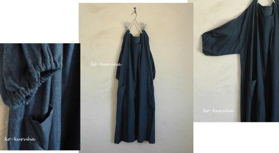 【数量限定，低価】 ハンドメイド：：起毛フランネル綾織ネイビー ゆるOP(ワンピース)｜売買されたオークション情報、yahooの商品情報をアーカイブ公開 - オークファン ワンピース