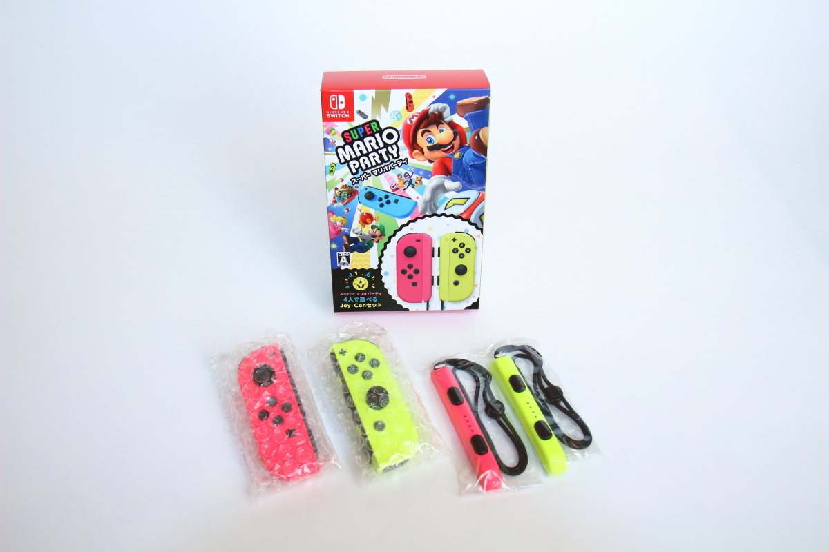 Joy-con ネオンピンク / ネオンイエロー スーパーマリオパーティ付属の 