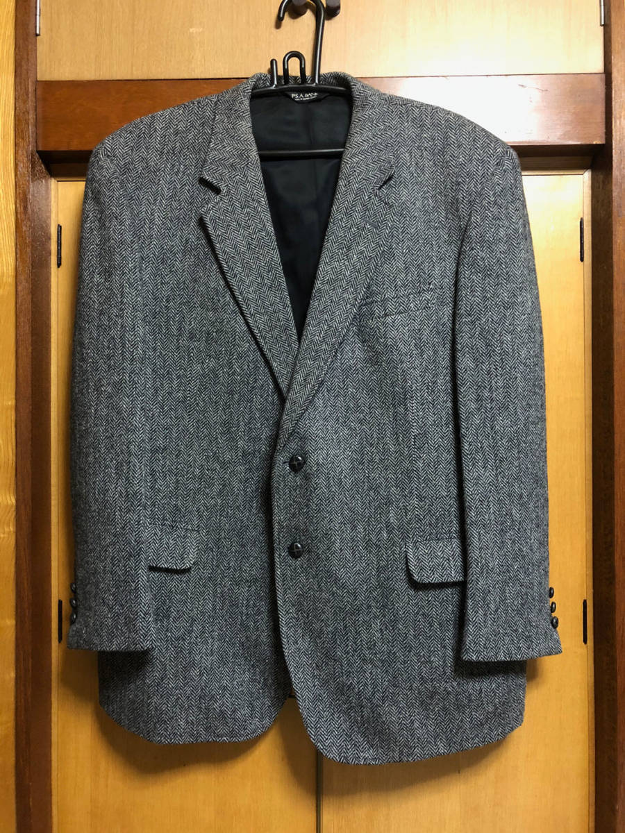 ハリスツイード HARRIS TWEED ヘリンボーン ジャケット JoS.A.BANK 48R