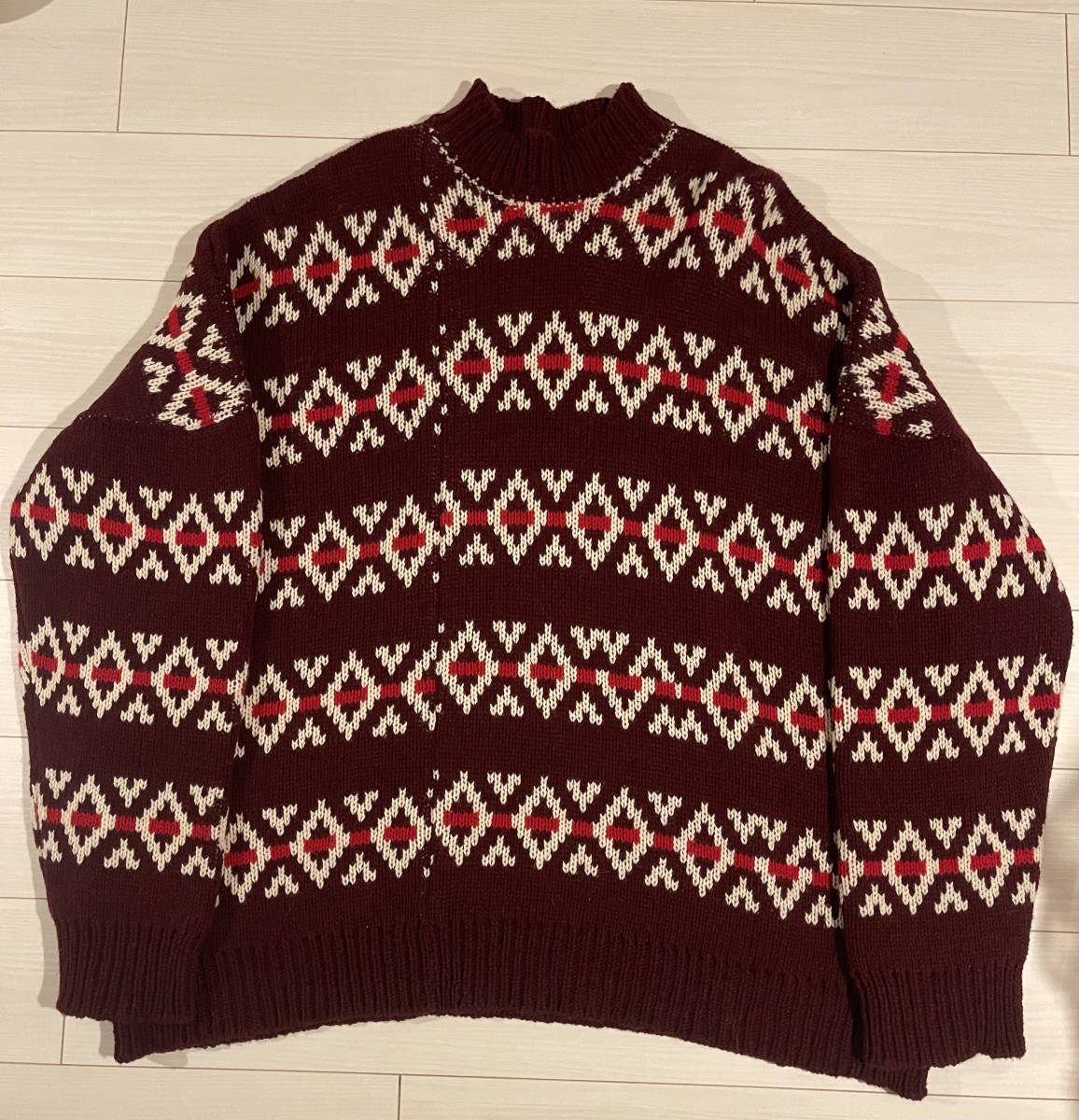 Raf Simons EXTRA BIG JACQUARD KNIT オーバーサイズ ニット セーター 