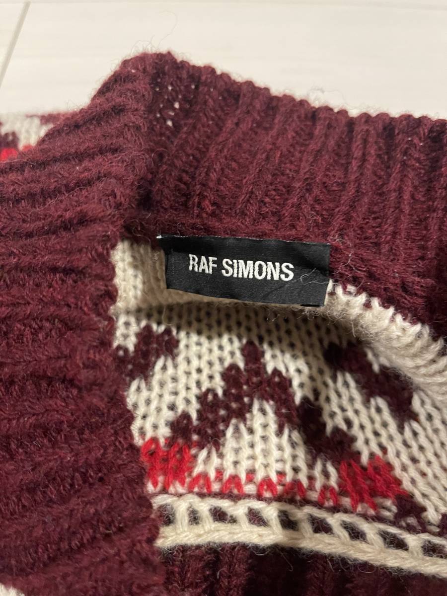 Raf Simons EXTRA BIG JACQUARD KNIT オーバーサイズ ニット セーター 