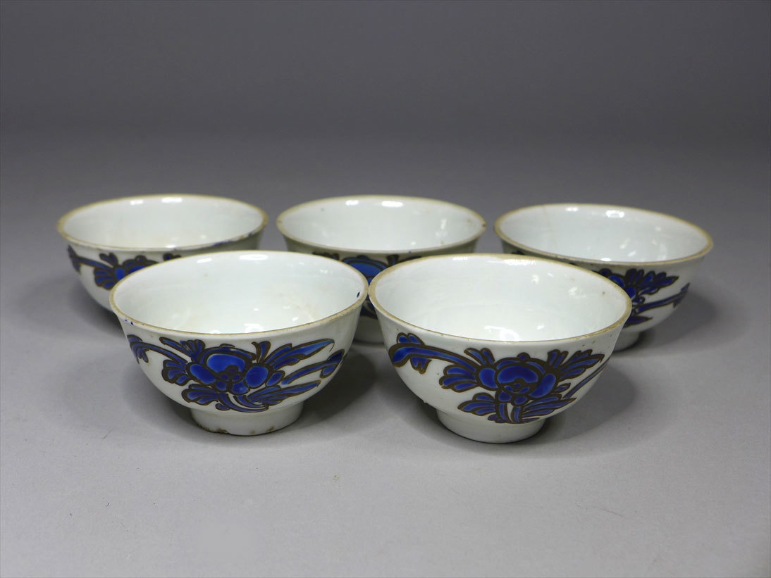 ○時代 5G4 粉彩中国人物紋茶壷○煎茶道具⁄茶入⁄