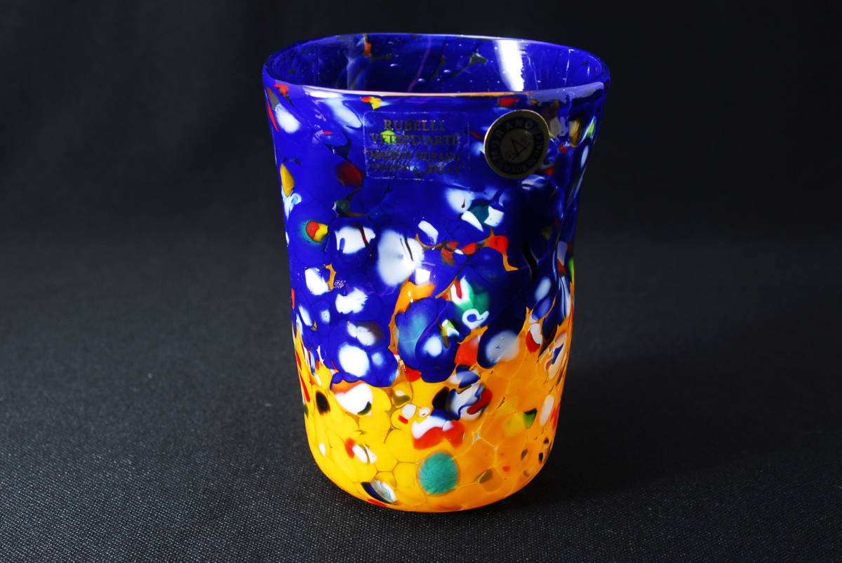工芸品 ムラノガラス ミルフィオリ プレート ヴェネチアンガラス