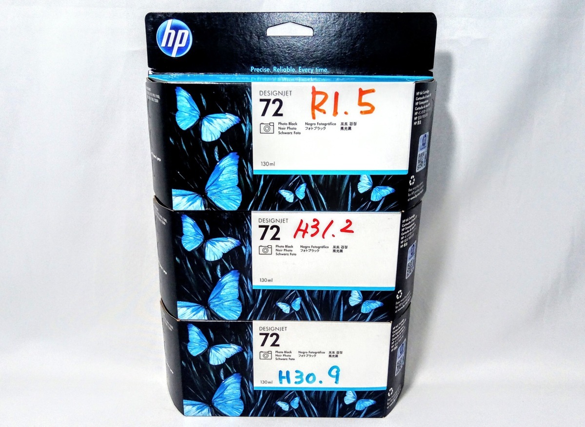 期限間近混合・未使用★HP ヒューレットパッカード 72 フォトブラック C9370A 3個セット 定形外可♪