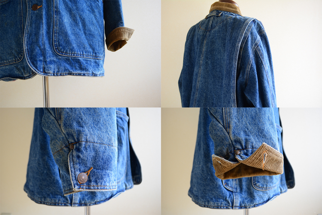 80s BANANA REPUBLIC デニム カバーオール M / SAFARI＆TRAVEL