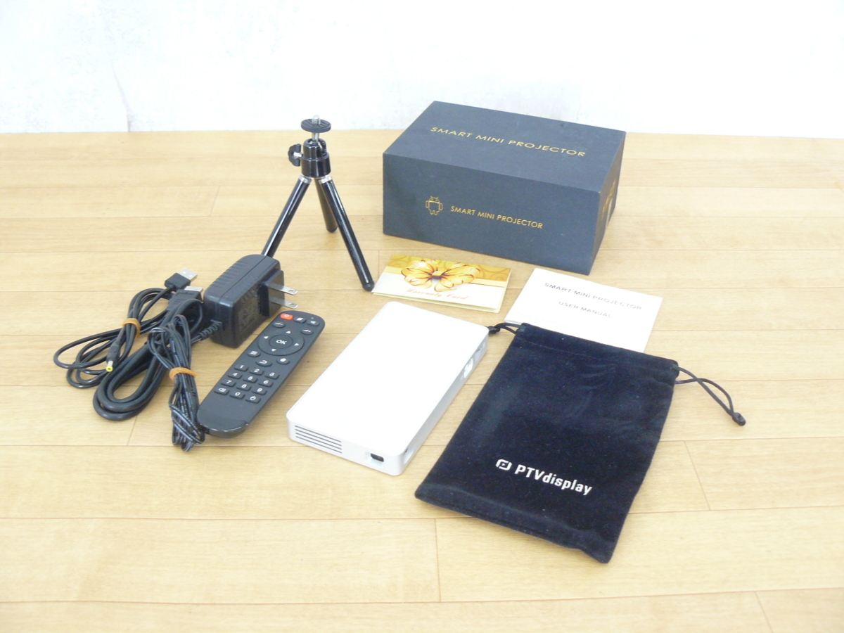 美品 動作保証 PTVdisplay SMART MINI PROJECTOR P81 スマート ミニ