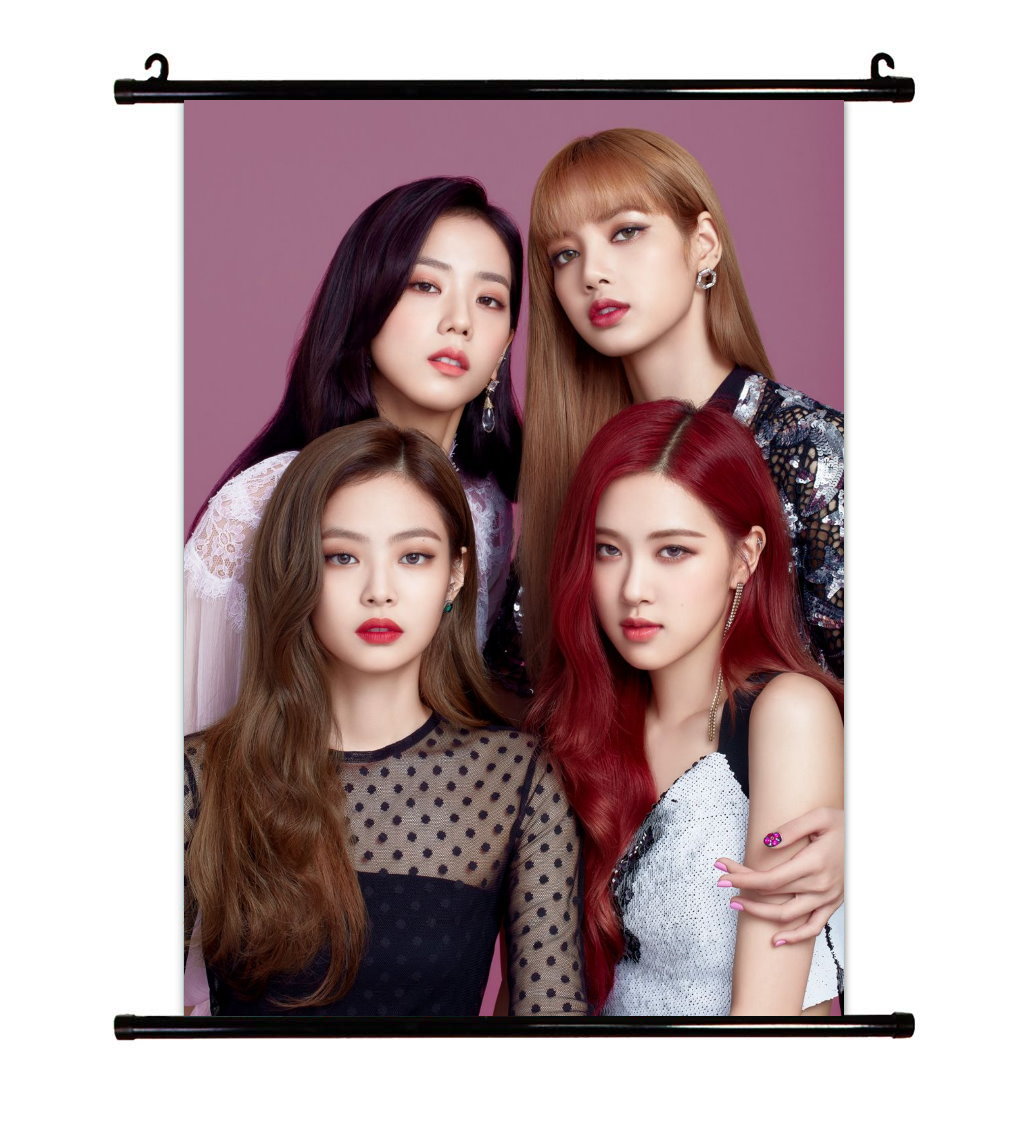 [非売品] BLACKPINK ブラックピンク ポスター (メンバーサイン入り) BLACKPINK ブラックピンク グッズ タベストリー 布ポスター 約41cm