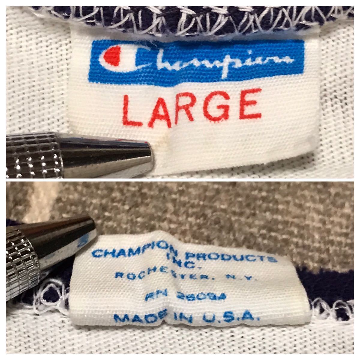 希少☆染み込み+チョコチン☆70s初期vintage ☆Champion☆チャンピオン 