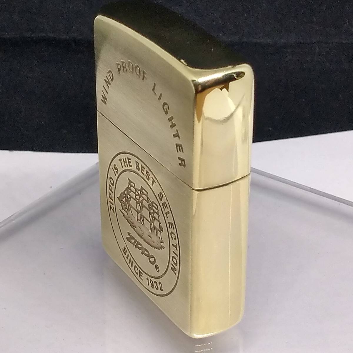 №356 ♪値下げ交渉可♪ ZIPPO 帆船 SINCE 1932 真鍮無垢 ジッポー 1994 
