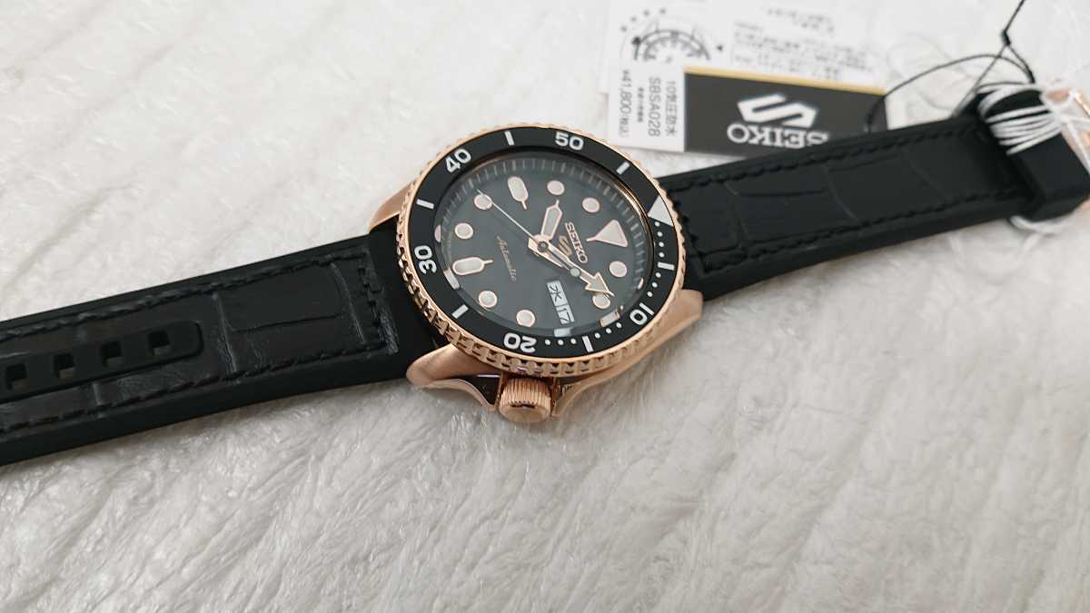 SEIKO セイコー5スポーツ 自動巻き モデルメンズ腕時計 自動巻き 革 