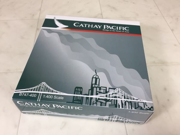 Cathay Pacific 1/400 ボーイング B747-400 キャセイパシフィック航空 白/緑 航空機 ホビー O-03140