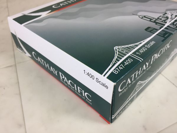 Cathay Pacific 1/400 ボーイング B747-400 キャセイパシフィック航空 白/緑 航空機 ホビー O-03140