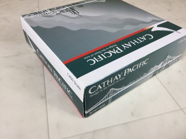 Cathay Pacific 1/400 ボーイング B747-400 キャセイパシフィック航空 白/緑 航空機 ホビー O-03140