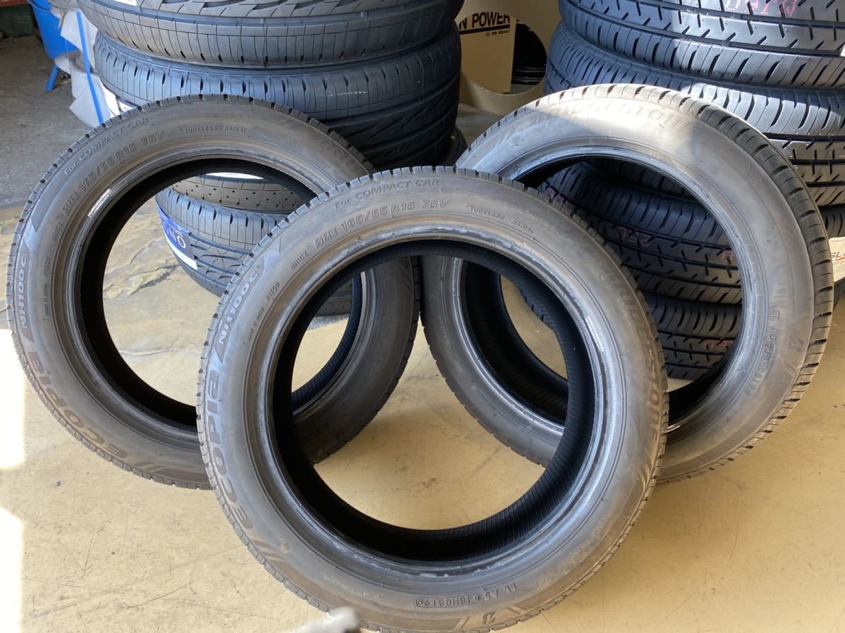 バリ山 ブリヂストン 165/55R15 エコピア ECOPIA NH100c 3本セット