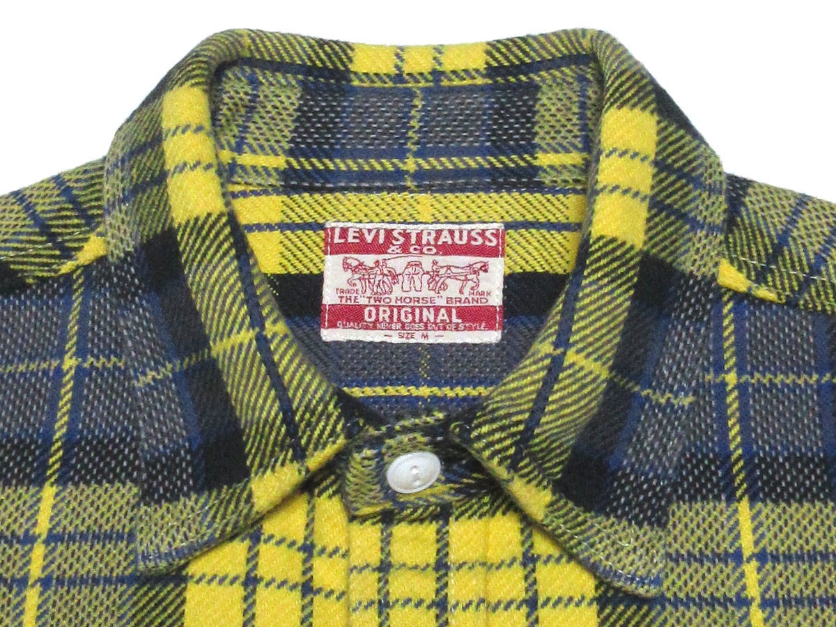 美品 キムタク着 希少 Levi's リーバイス チェック ワーク ヘビー ネル