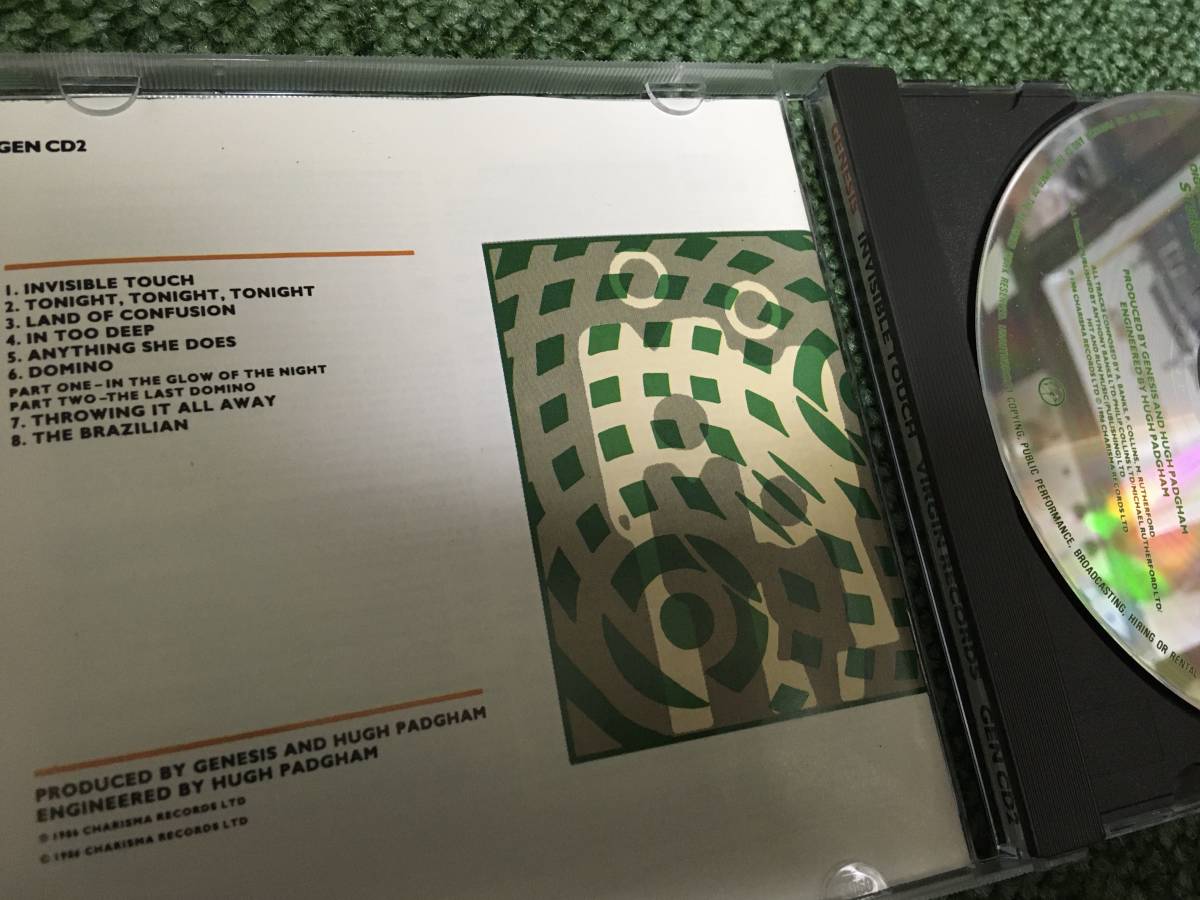 Michael Rutherford Invisible Touch CD GENESIS Invisible Touch 輸入盤 UK Virgin 86年 名盤 Tony Banks Mike ...