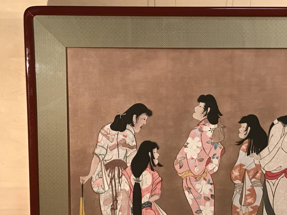 作者不詳 「湯女図」 木版画 MOA美術館所蔵・重要文化財 作品証明 