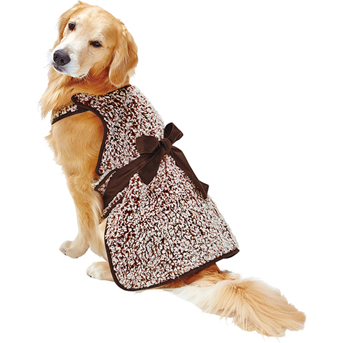 Shk 3171 あったか 着るブランケット ブラウン 茶 L ウェア 犬用 着る毛布 中型 大型犬用 寒さ対策 4 コート 売買されたオークション情報 Yahooの商品情報をアーカイブ公開 オークファン Aucfan Com