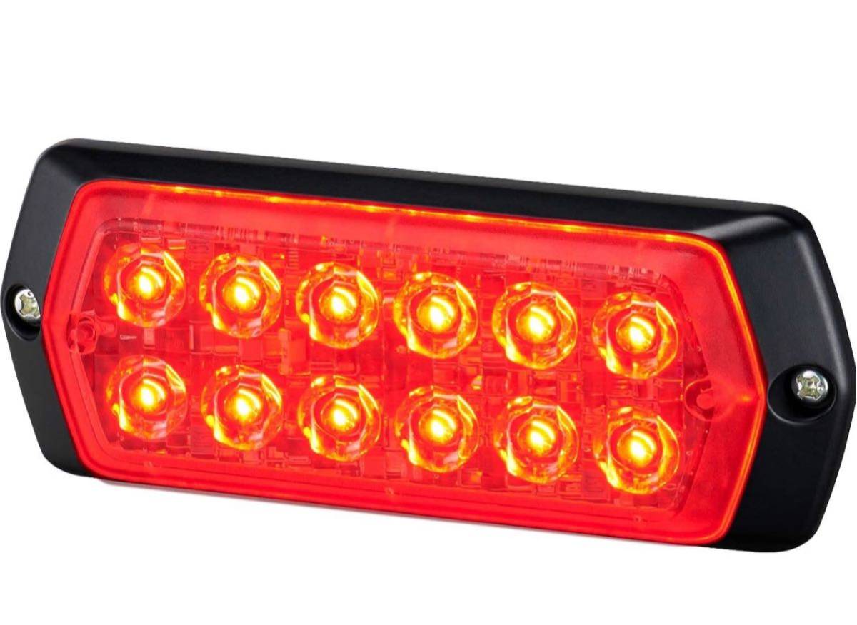 補助警告灯 | パトライト パーツジャパンサービス店 : LPT-M1：(DC12-24V)LED補助警告灯 パトライト 補助警告灯 LPT-2M1-R DC12~24V 赤色1個 薄さ13.5mm 新型