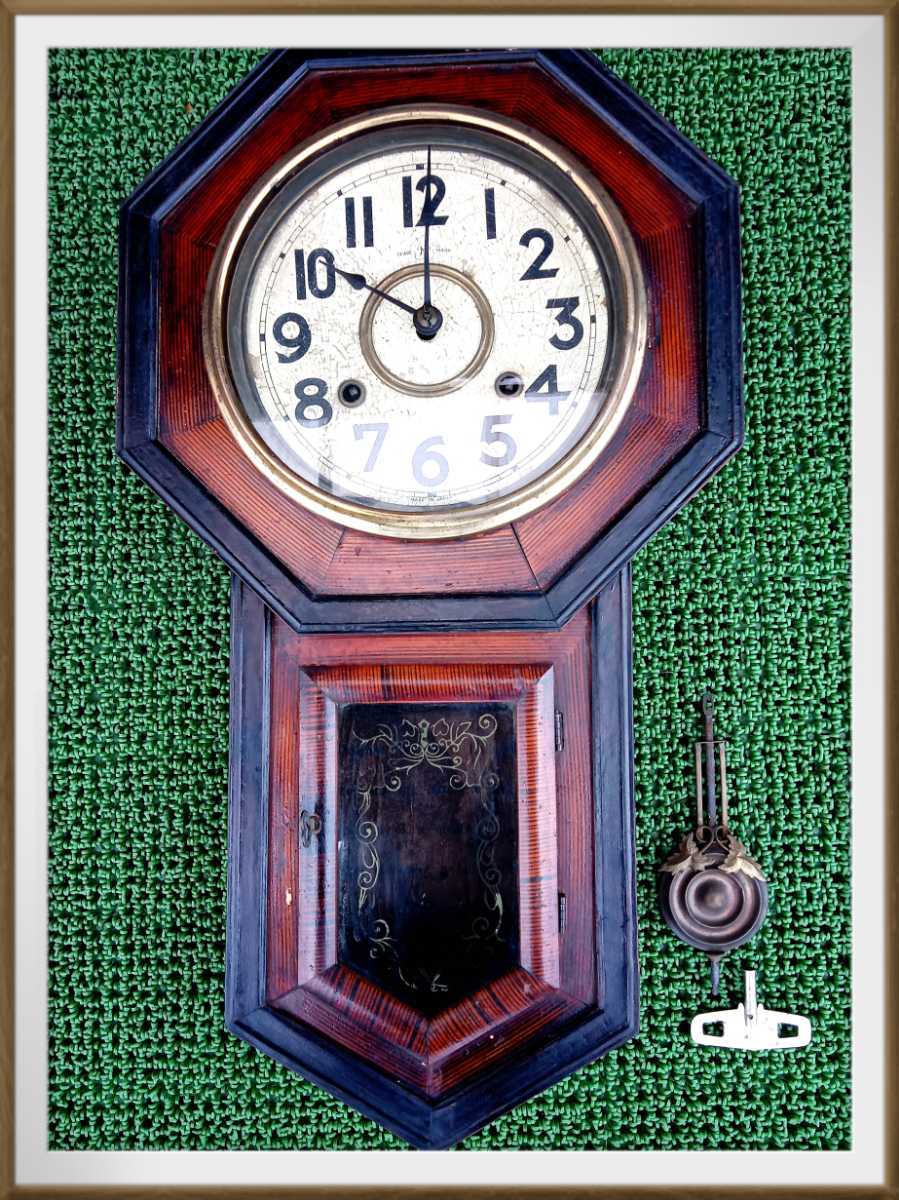 ☆SEIKO セイコー☆RE910B 電波時計 からくり時計 掛け時計 レトロ