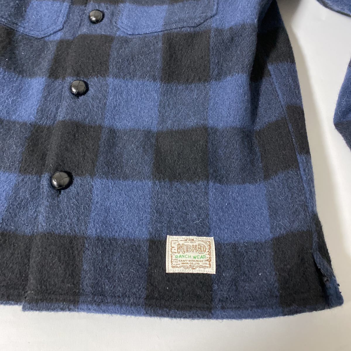 美品 名作 12 aw neighbor hood CPO BUFF M ウール バッファロー 