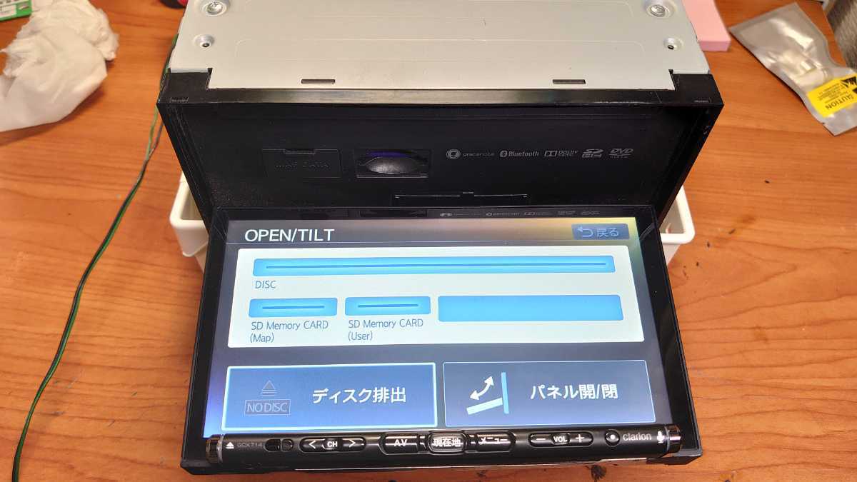 Clarion NX714同等 クラリオン 2018年地図 スズキ純正GCX714メモリー