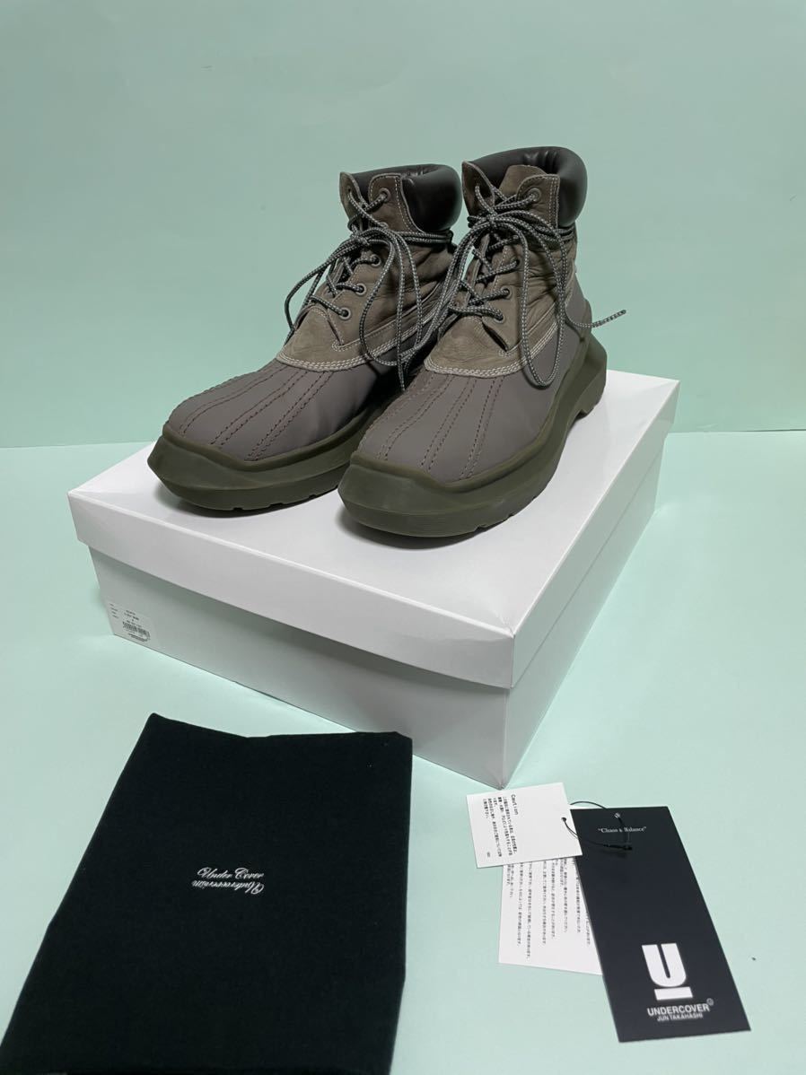 アンダーカバー 20AW ビーンブーツ 蜘蛛巣城 UNDERCOVER レザー 切替 