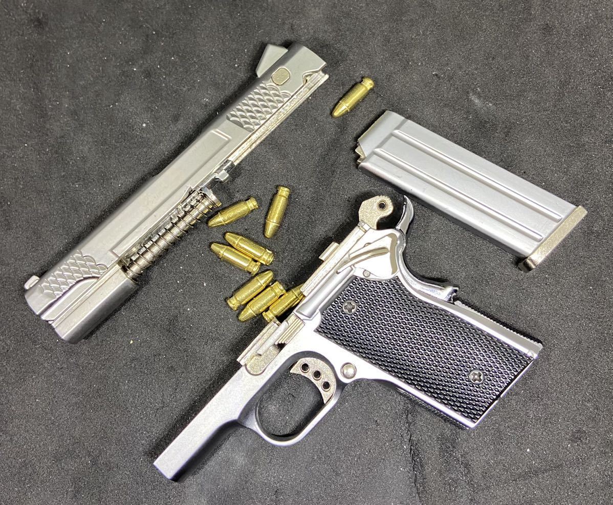 New S W M945 Silver スミス ウエッソン モデルガン 1 2 05 約2分の1サイズ 弾丸 10発 金属製 フルメタル 少数限定 モデルガン 売買されたオークション情報 Yahooの商品情報をアーカイブ公開 オークファン Aucfan Com