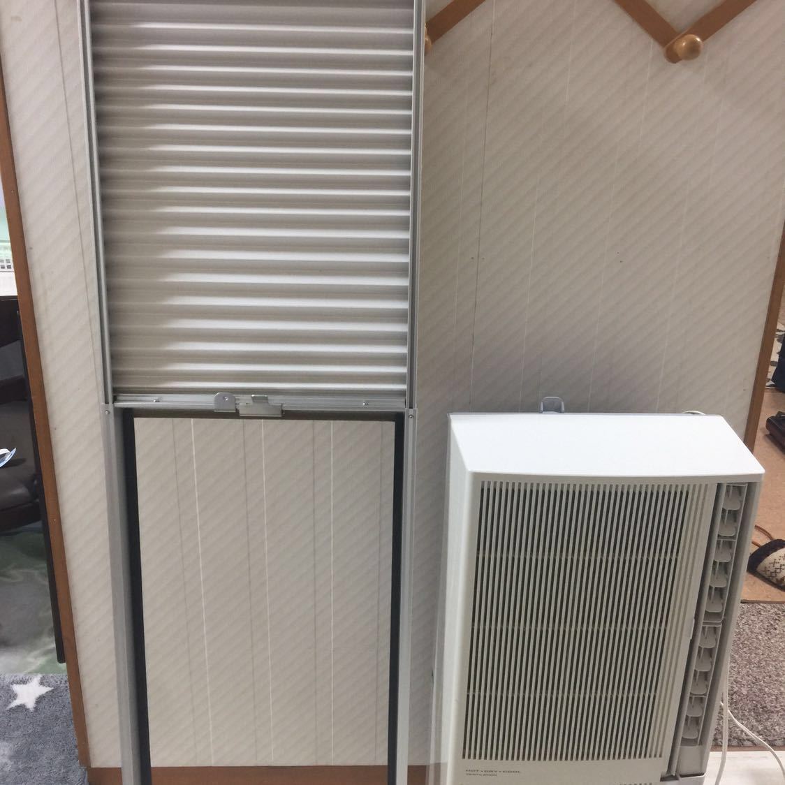 ★美品★ 窓用エアコン CORONA 冷暖房兼用ウインドタイプ テラス窓用取付枠WT-8Hおまけ_2