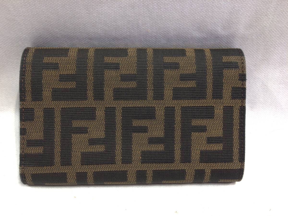 ■4987■FENDY フェンディ 財布 ウォレット ズッカ柄 三つ折り フェンディ FENDI ウォレット ジップ Tool-Print 二つ折り（バッグ・小物・ブランド雑貨）の通販