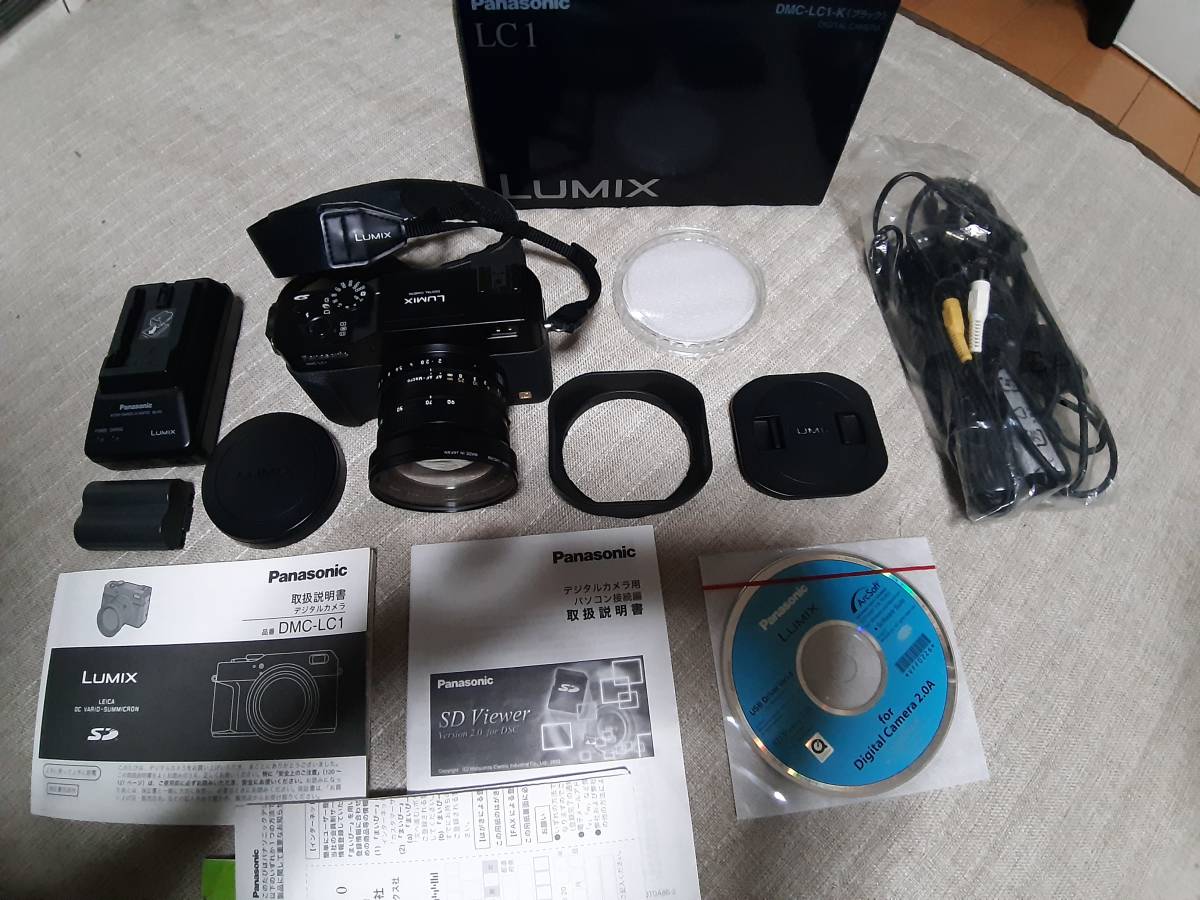 ライカレンズ Panasonic Lumix Dmc Lc1 完動品 きれい清潔 程度良好 付属品一式 Ccdリコール対応済み バッテリー要交換 パナソニック 売買されたオークション情報 Yahooの商品情報をアーカイブ公開 オークファン Aucfan Com