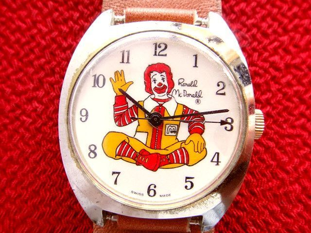 1970年代頃】ヴィンテージ マクドナルド McDonald's 手巻き腕時計