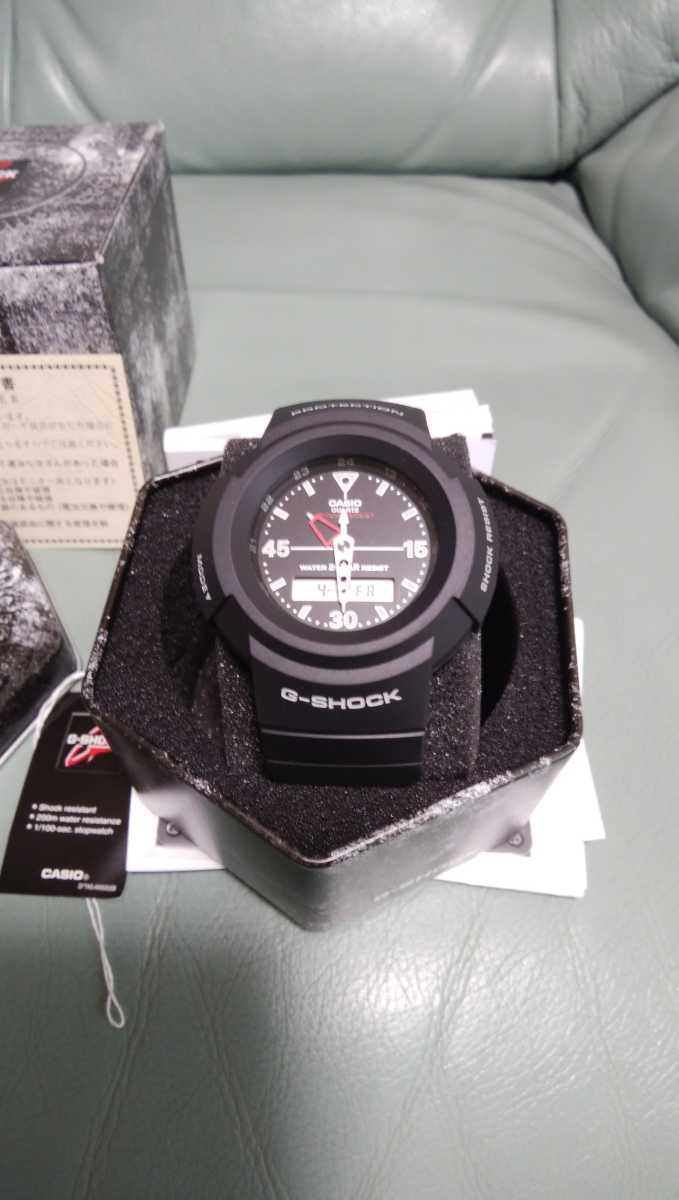 CASIO　Gショック　ＡW-500E-1EDR 一度使用のみ美品