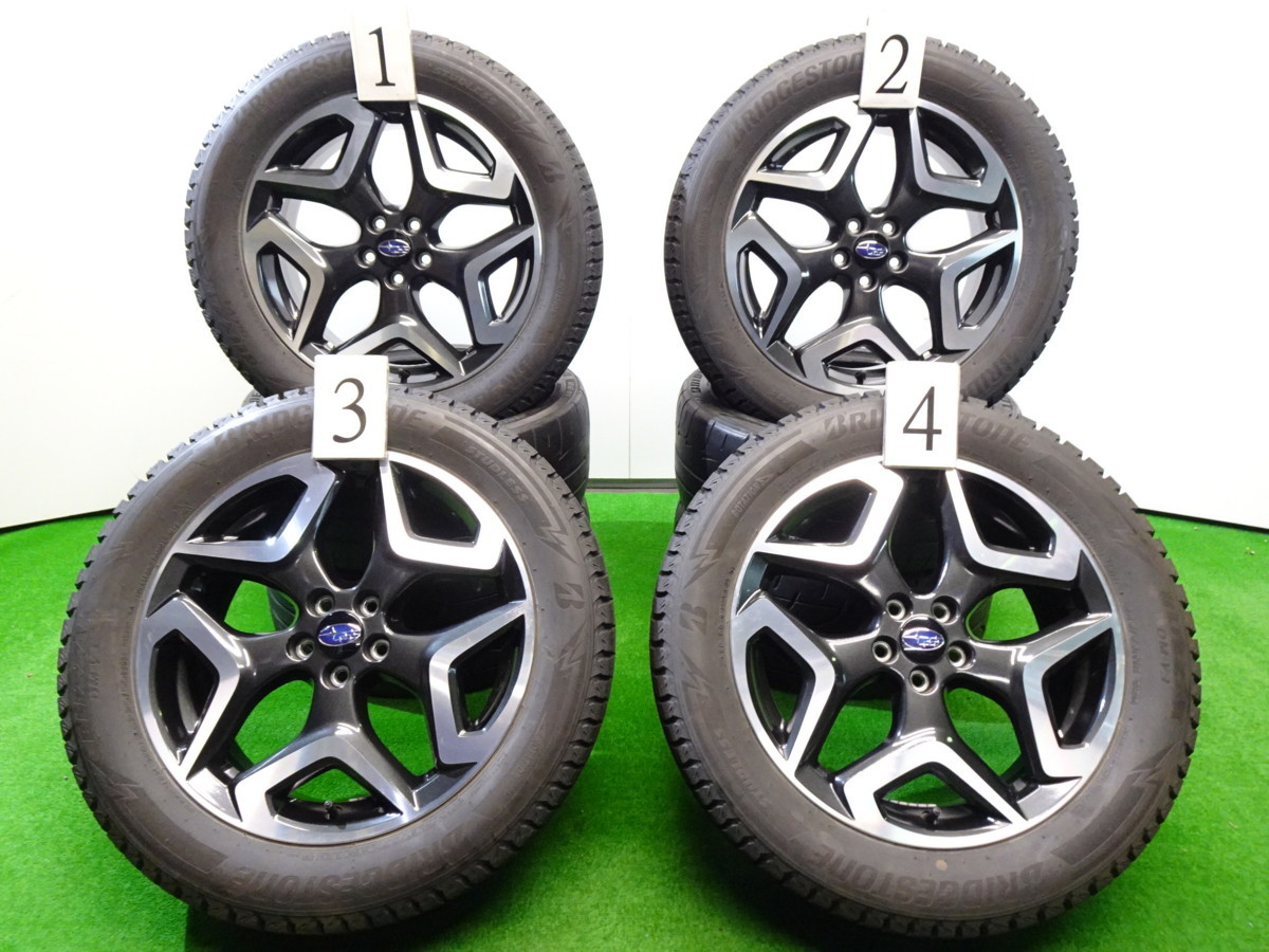 4本 スバル XV GT7 GTE 純正 18インチ 7J +55 5H PCD 100 スタッドレス