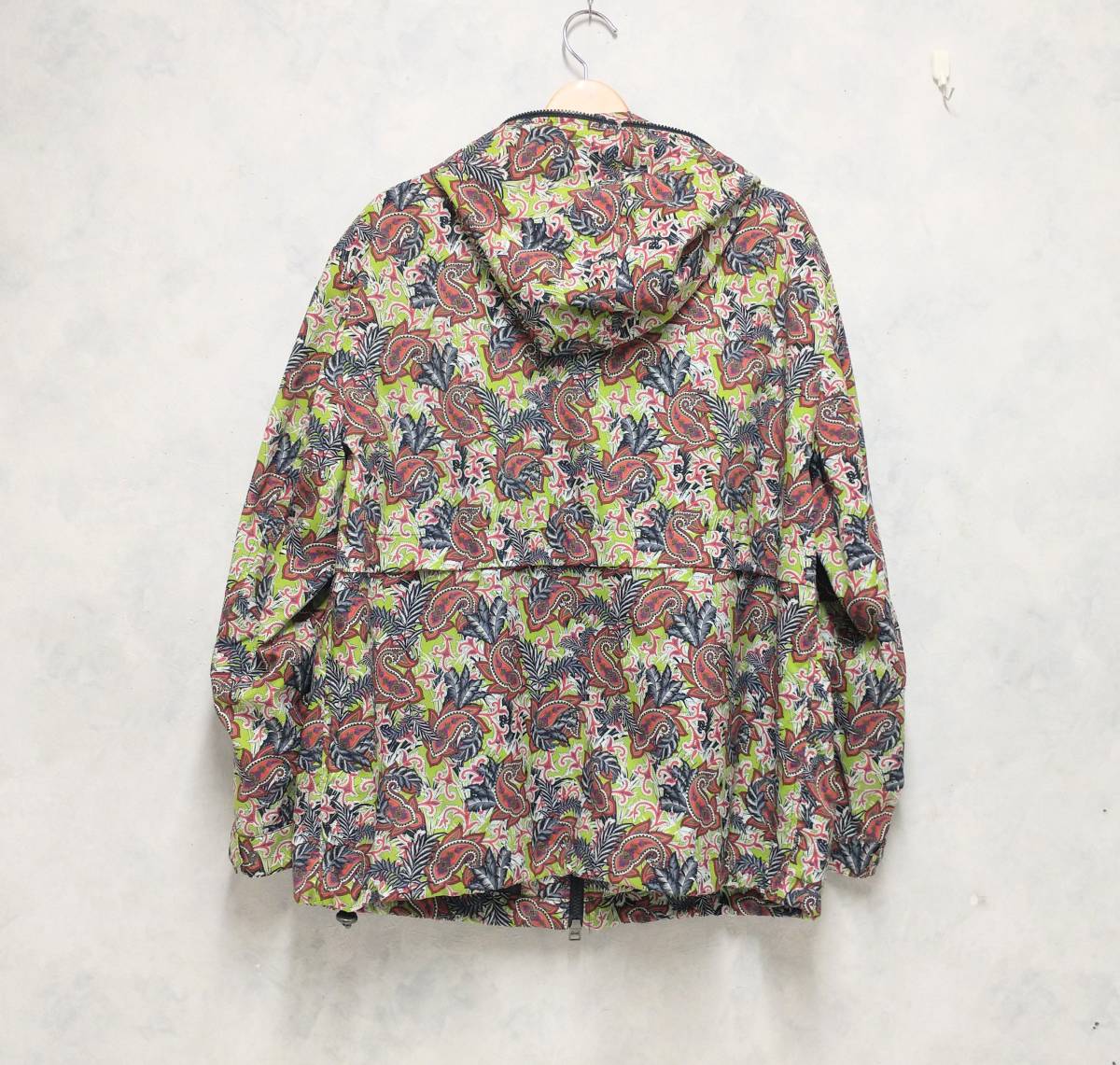 ETRO ペイズリー | エトロ フード 総柄 希少 ジップアップ ジップアップジャケット ブルー FARFETCH JP - ジャケット ナイロンジャケット ジップ