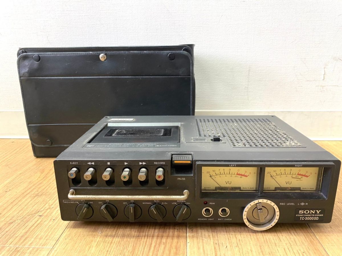 Sony SONY TC-3000SD Cassette Deck Vintage ソニー デンスケ 現状品