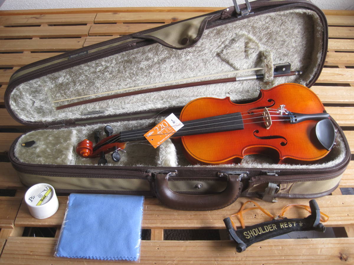 SUZUKI NO.220 1/4 1994製 スズキ バイオリンセット 子供 No.220 バイオリン | SUZUKI Violin Suzuki 1⁄8 - Brasstek Yahoo