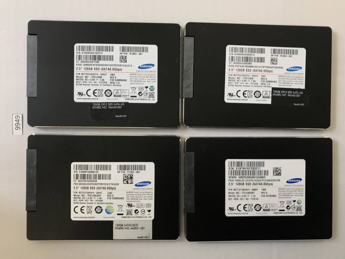 格安，安い Samsung SSD 128GB SATA 2.5 インチ み 保証1週間 まとめて4個セット 9949(128GB～)｜売買されたオークション情報、yahooの商品情報をアーカイブ公開 - オークファン 128GB～