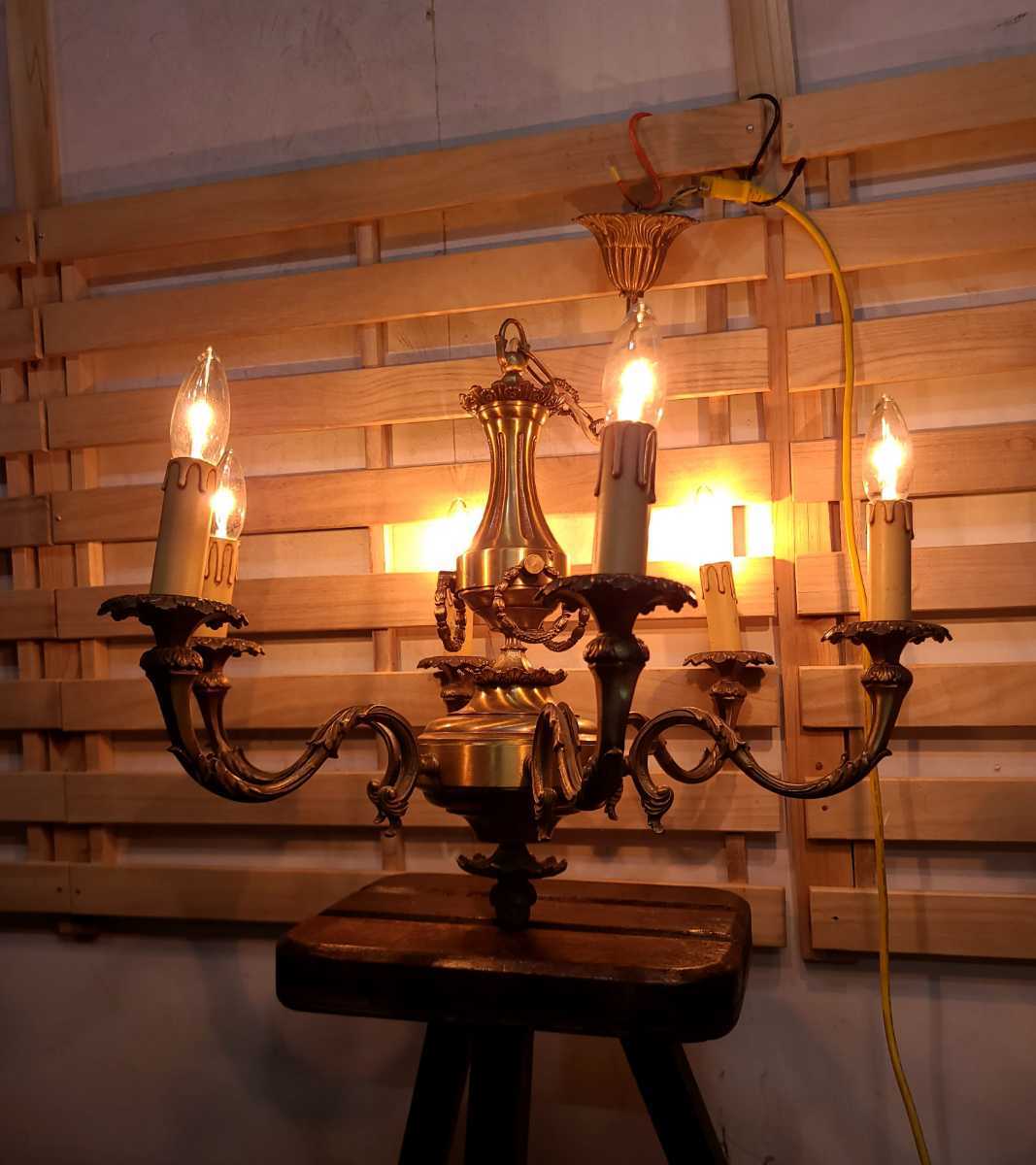 アンティーク シャンデリア ランプ 照明 キャンドル 蝋燭