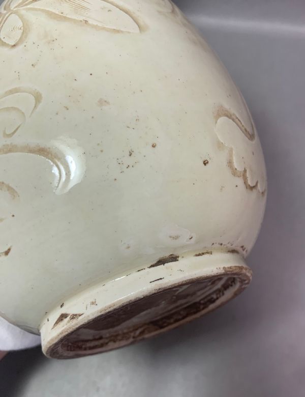 とし 中国陶磁器 汝窯 華型椀 とし 中国陶磁器 汝窯 華型椀 中国陶磁器