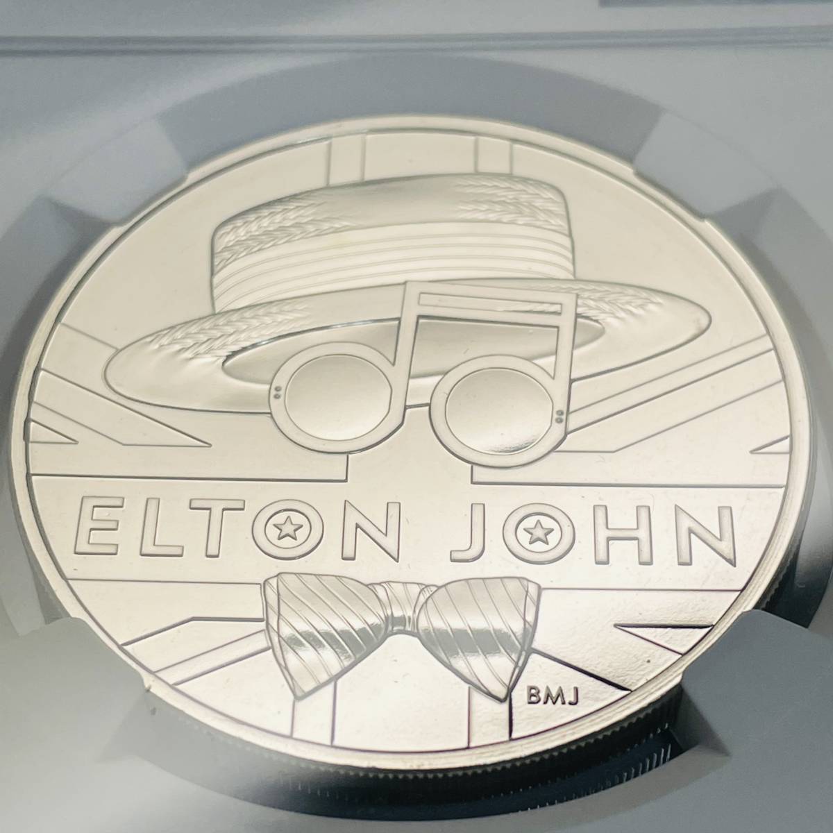 1円 スタート 最高鑑定】2020年 エルトン・ジョン 5ポンド NGC MS70