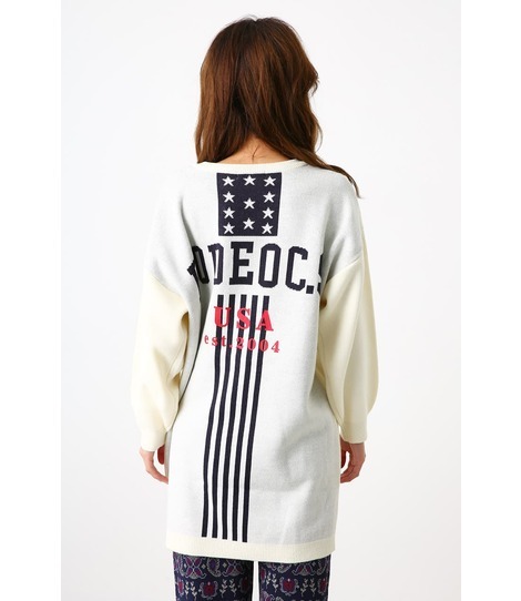 低価，豊富な RodeoCrowns RCWB Standing AmericaVネック ニットワンピース Fサイズ O/WHT タグ付き(ワンピース)｜売買されたオークション情報、yahooの商品情報をアーカイブ公開 - オークファン 女性用
