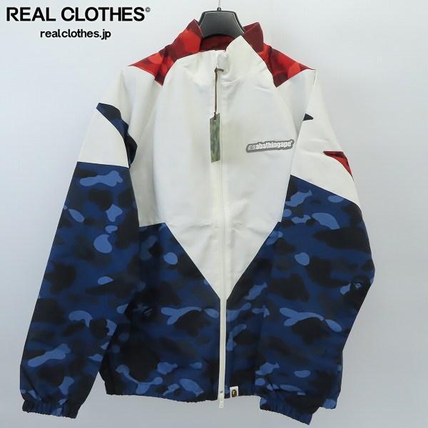 ☆【未使用】A BATHING APE/アベイシングエイプ COLOR CAMO BAPESTA カラーカモトラックジャケット 1G30140014 size：L /060